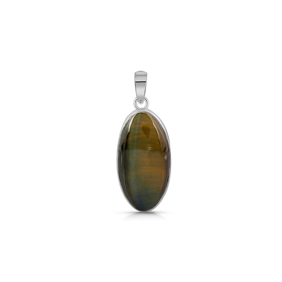 Blue Tiger Eye Pendant-(BTE-P-11.)